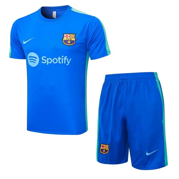 Camiseta Entrenamiento Barcelona Conjunto Completo 2023-24 Azul